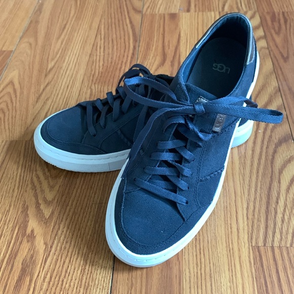 Ugg Suede Navy Blue Sneakers - Picture 2 of 6